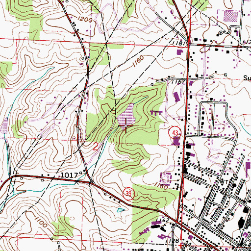 Topographic Map of Carroll Kemp Corporation Dam, OH