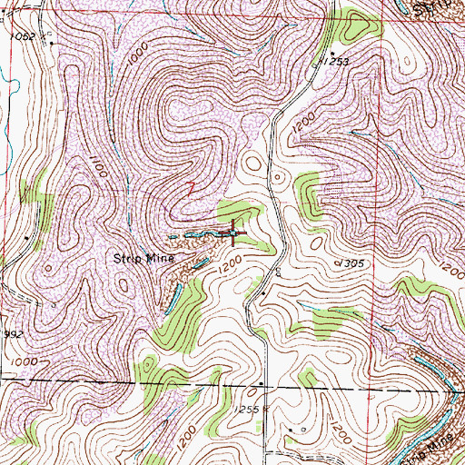 Topographic Map of Consolidation Coal Company Pond 0010-016 Dam, OH