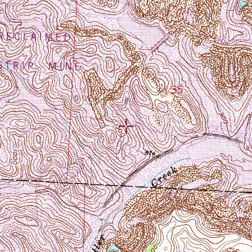 Topographic Map of Ohio Power Company Pond Mur-31 Dam, OH