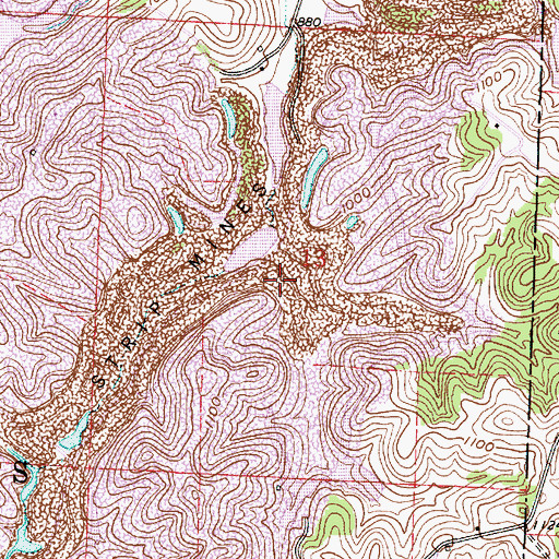 Topographic Map of Ohio Power Company Pond Mum-48 Dam, OH