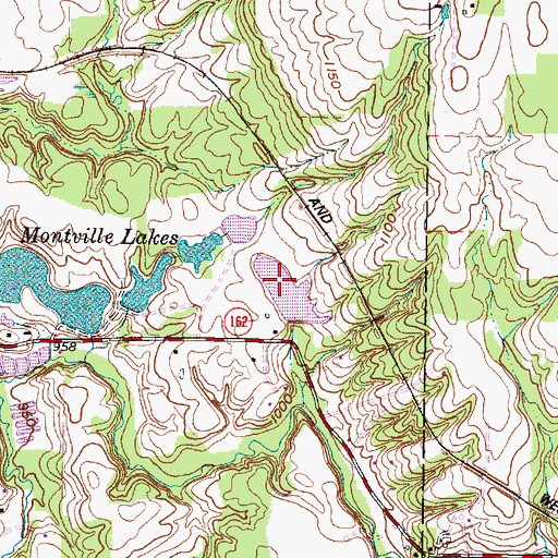 Topographic Map of Brookside Development Company Dam, OH