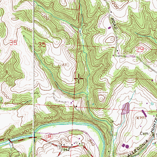Topographic Map of Nacco Slurry Refuse Disposal Dam, OH