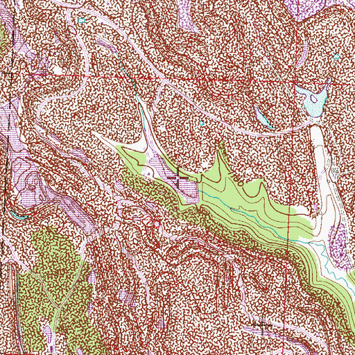 Topographic Map of Georgetown Upper Dam Number Two Pond, OH