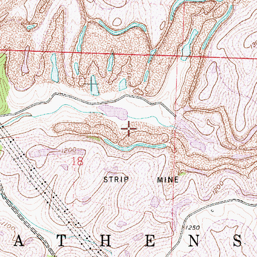Topographic Map of Consolidation Coal Company Pond 0110-024 Dam, OH