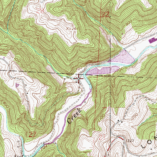Topographic Map of Quarto Number Seven Slurry Impoundment Three Dam, OH