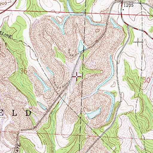 Topographic Map of Consolidation Coal Company Pond 0110-, OH