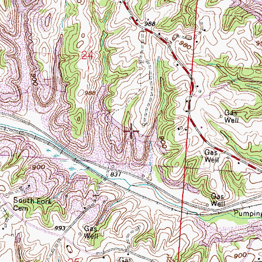 Topographic Map of Sunnyhill Slurry Impoundment, OH