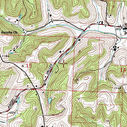 Topographic Map of Oakgrove School (historical), OH