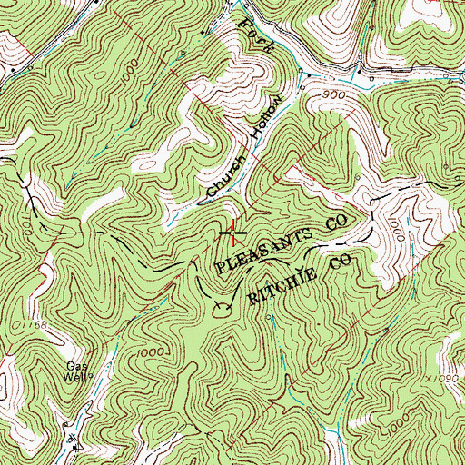 Topographic Map of Briggs, OH