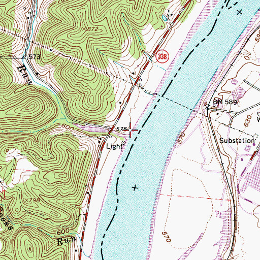 Topographic Map of Tanner Run, OH