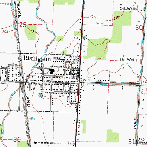 Topographic Map of Saint Pauls United Methodist Church, OH