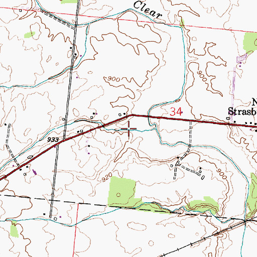 Topographic Map of Dutch Hollow, OH