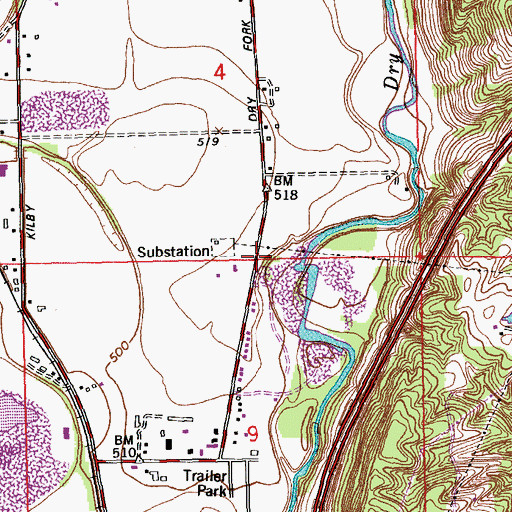 Topographic Map of Whitewater School (historical), OH
