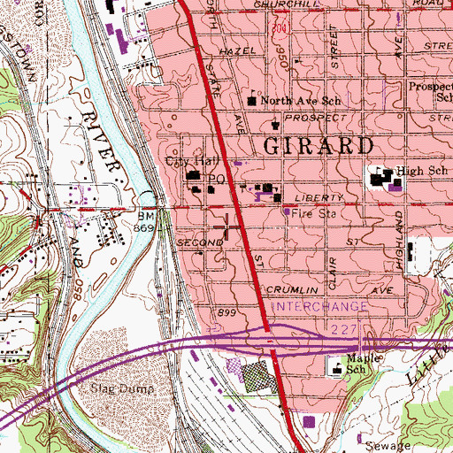 Topographic Map of Apostolic Christian Church, OH