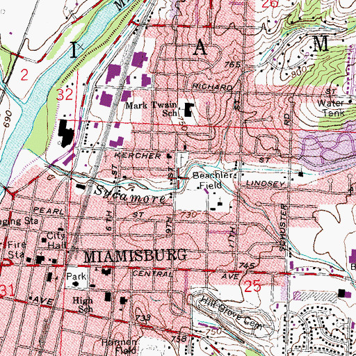 Topographic Map of Free Pentecostal Church of God, OH