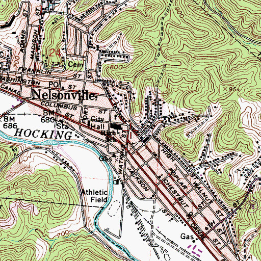 Topographic Map of Independent Holiness Church, OH