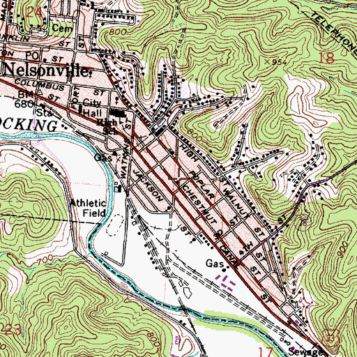 Topographic Map of Pilgrim Holiness Church, OH