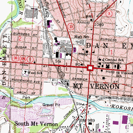 Topographic Map of Christian and Missionary Alliance Church, OH