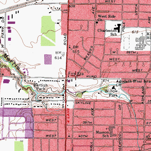 Topographic Map of Saint Michael Byzantine Catholic Church (historical), OH