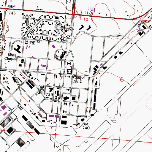 Topographic Map of Chapel Number 2, OH