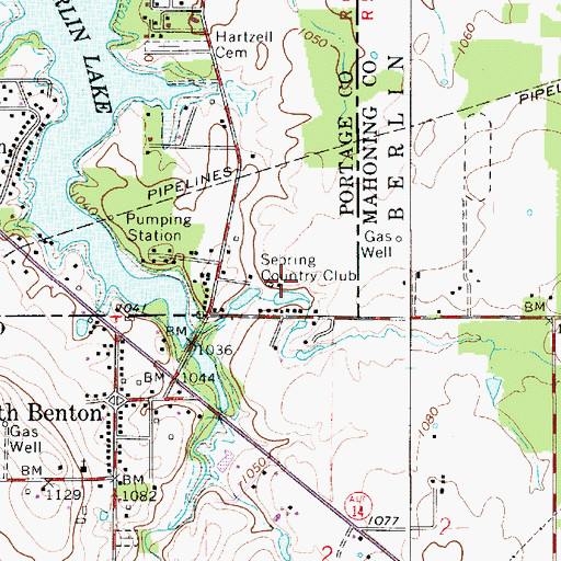 Topographic Map of Sebring Country Club, OH