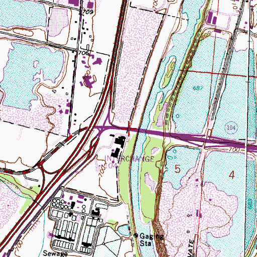 Topographic Map of Franklin County Childrens Home, OH