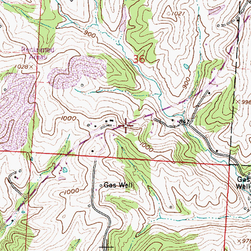 Topographic Map of Harmony Hill School (historical), OH