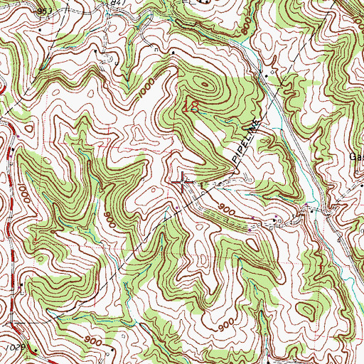 Topographic Map of Armstrong School (historical), OH