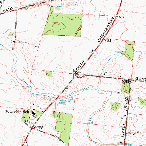 Topographic Map of Bethel School (historical), OH