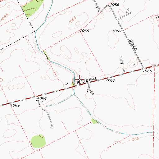 Topographic Map of Shiloh School (historical), OH