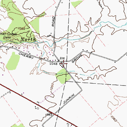 Topographic Map of Duncan School (historical), OH