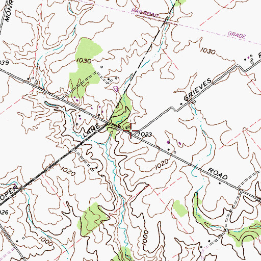 Topographic Map of Hyslop School (historical), OH