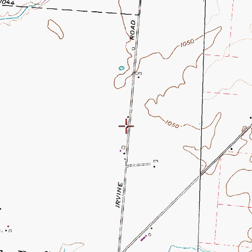 Topographic Map of Ervin School (historical), OH