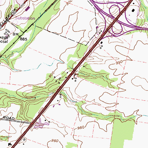 Topographic Map of Forest School (historical), OH