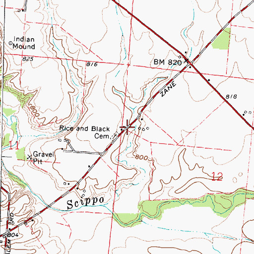 Topographic Map of Rice School (historical), OH