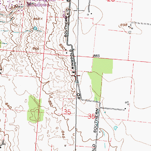 Topographic Map of School Number 6 (historical), OH