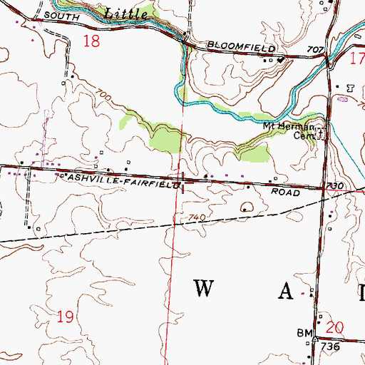 Topographic Map of School Number 4 (historical), OH