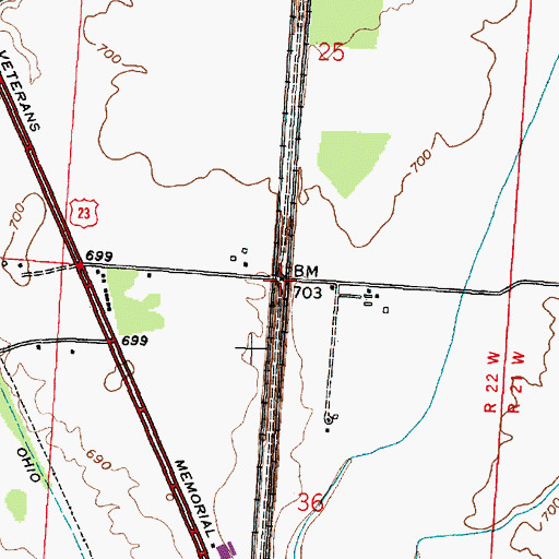 Topographic Map of Hagerty (historical), OH