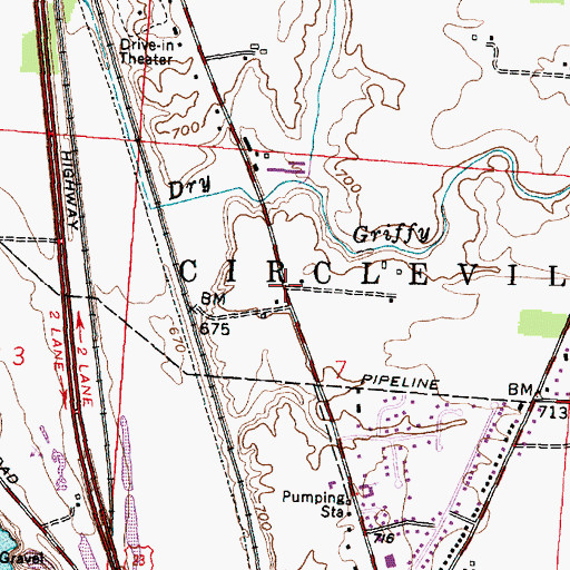 Topographic Map of Voorheis (historical), OH