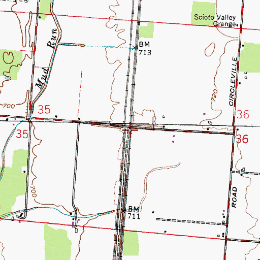 Topographic Map of Gray (historical), OH