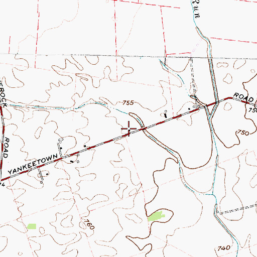 Topographic Map of Keys School (historical), OH