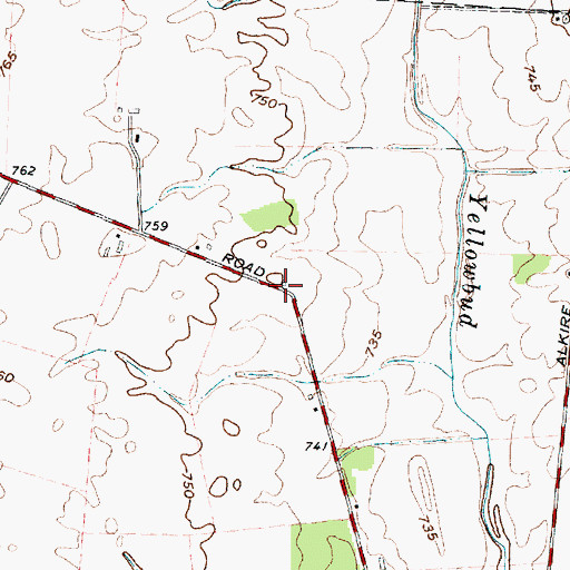 Topographic Map of Hornbeck School (historical), OH