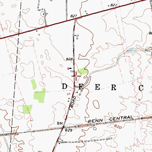 Topographic Map of Plummer School (historical), OH