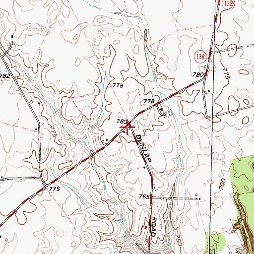 Topographic Map of Maple Dell School (historical), OH