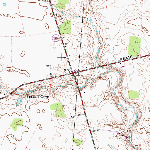 Topographic Map of Hay Run School (historical), OH