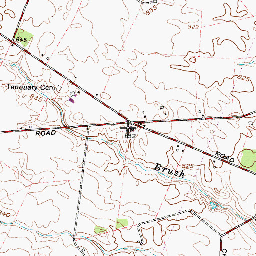 Topographic Map of Locust Grove School (historical), OH