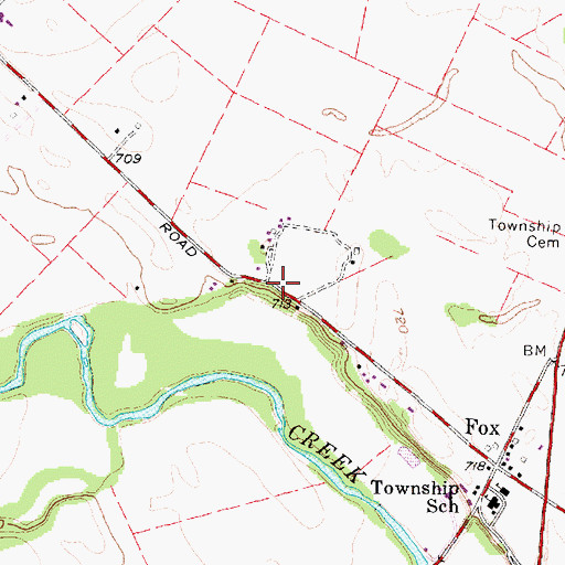 Topographic Map of Florence School (historical), OH