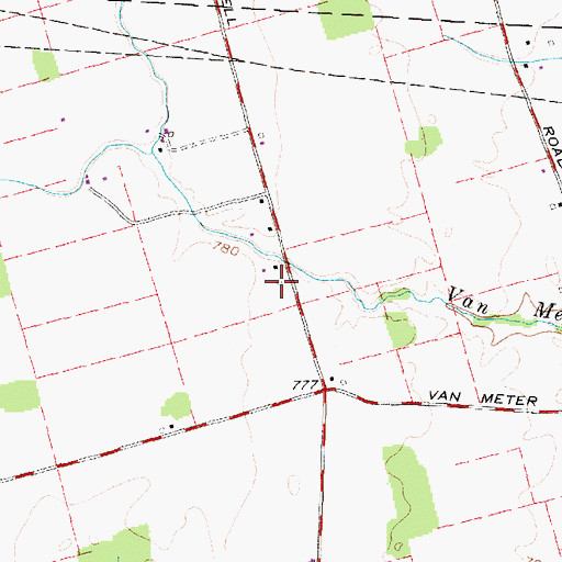 Topographic Map of School Number 1 (historical), OH