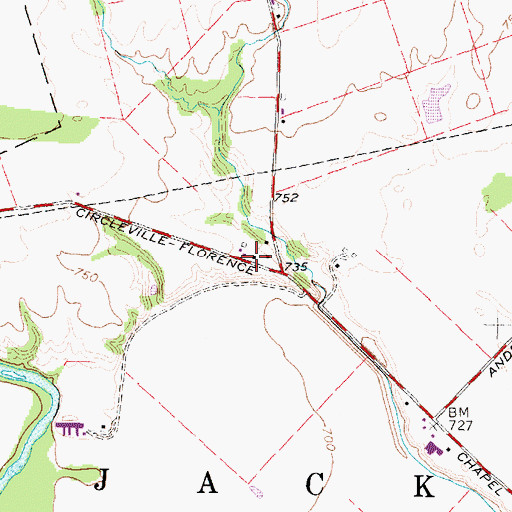 Topographic Map of Bell School (historical), OH
