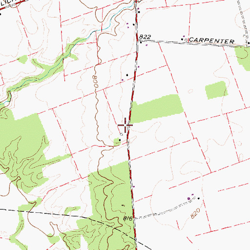 Topographic Map of Pritchard School (historical), OH